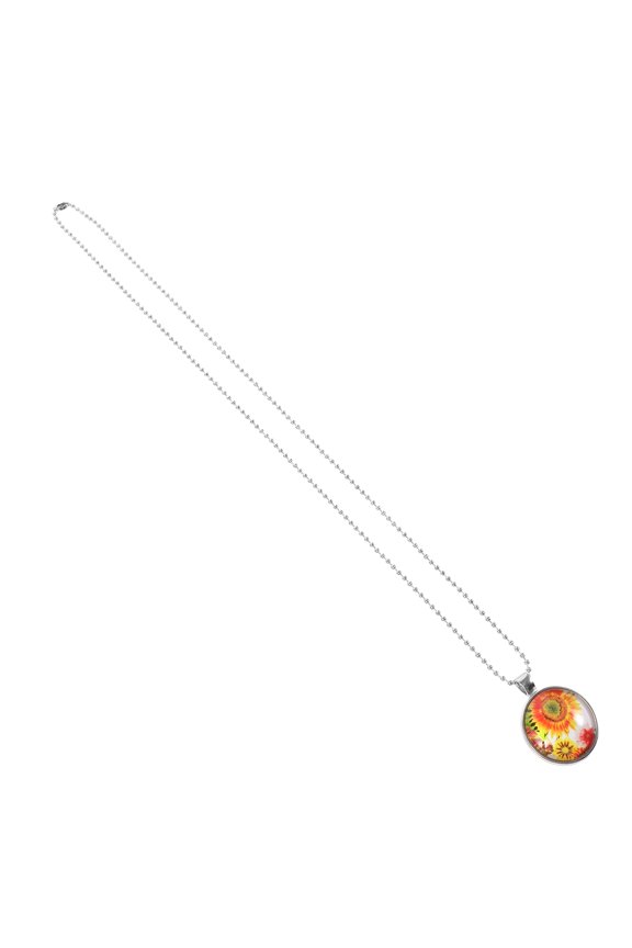 Flower Pendant Necklace Multi Color Sunflower Design Chain with Meticulous Craftsmanship