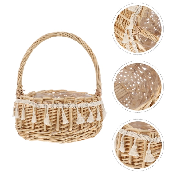 UPOUART Flower Storage Basket Synthetic Material Eclectic for Couples 1Pack