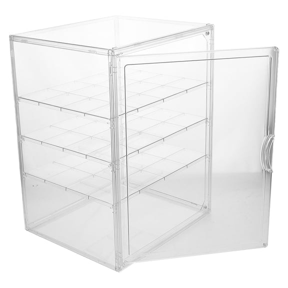 UPOUART Food Display Case for Home Adjustable Layers Sleek Design Transparent 1Pack