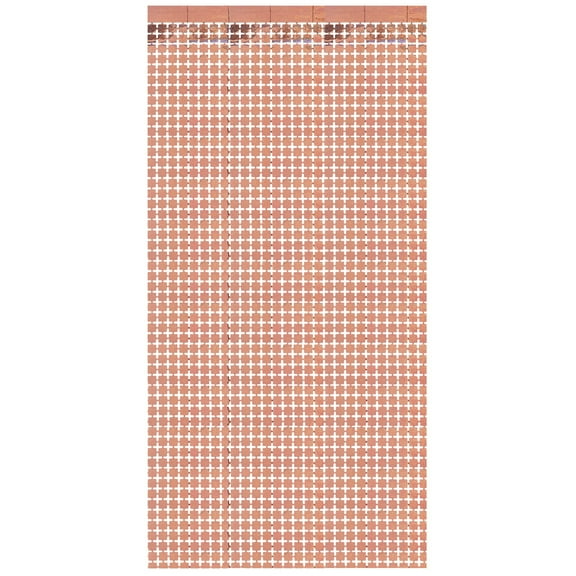 UPOUART Fringe Curtain 78.7x39.4in Rose Gold Party Foil Fringe Streamer 1 Set