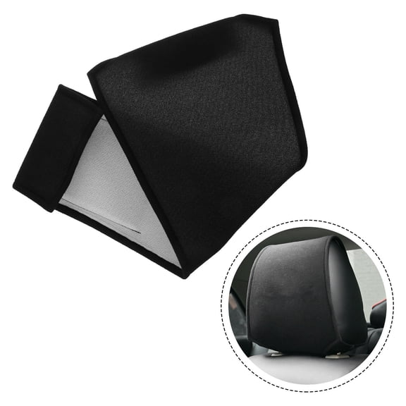 UPOUART Modern Black Car Headrest Cover Replacement for Use