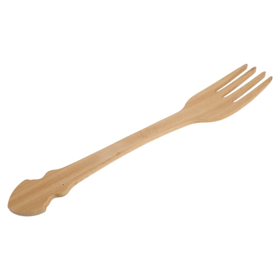 UPOUART Funny Jumbo Fork Photo Booth Prop Oversized Wooden Serving Fork