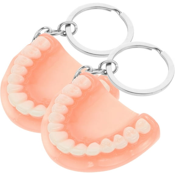 UPOUART Funny Keychains 2Pcs 3D for Bag Pendant and Car Key Decoration