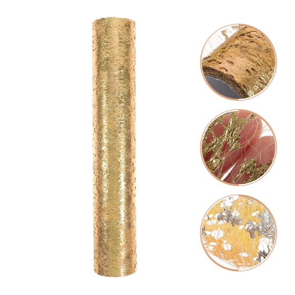 UPOUART Golden Polyester Table Runner for Wedding Party Reusable Sequin Table Decor for Dining
