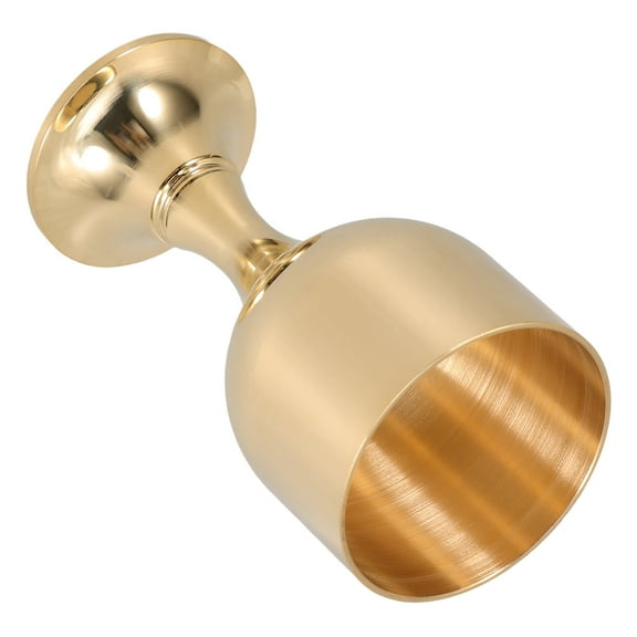 UPOUART Golden Copper Goblet Metal Retro Liquor Cup Delicate Wine Glass for Household Use