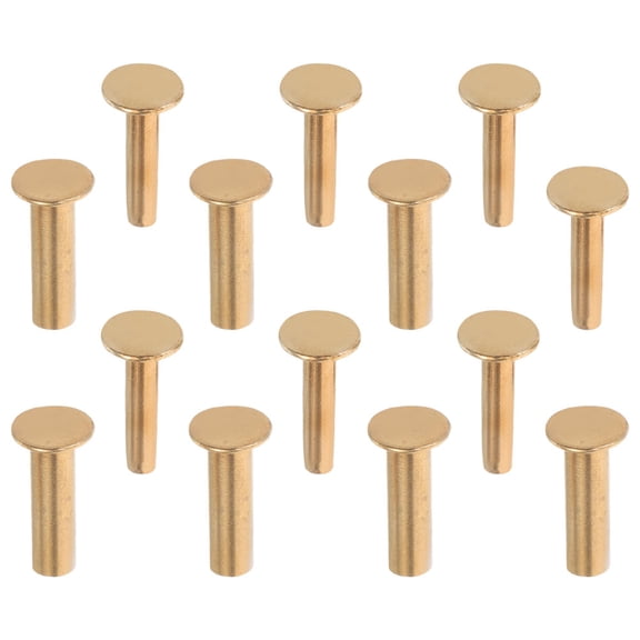 UPOUART Golden Copper Screw Rivets for Handle Replacement DIY Use, Handmade Quality, Locking Design, Easy Installation, 2cm