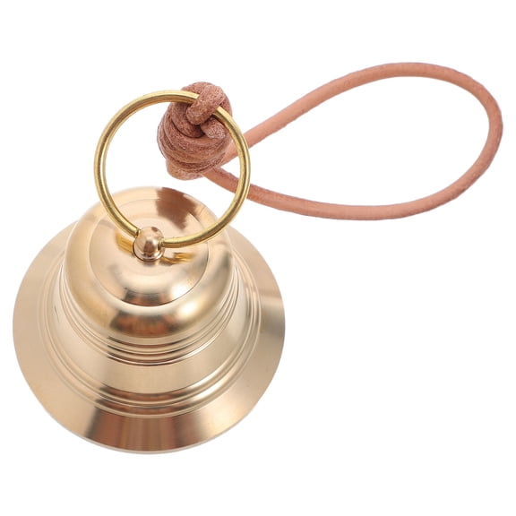 UPOUART Rustic Brass Hanging Bells Doorbell for Yard, Gate, and Home Entrance Decor with Golden Finish