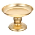 thumbnail image 1 of UPOUART Golden Metal Fruit Plate 1Pack High Base Design for Home and Shop Use, 1 of 8