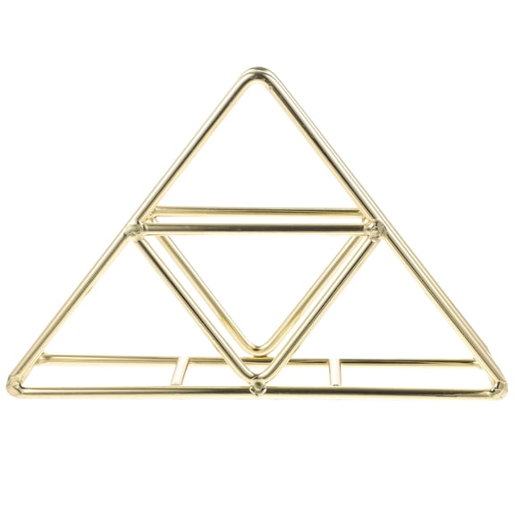 UPOUART Golden Metal Triangle Napkin Rack Tissue Shelf with Creative Practical Design for Decor