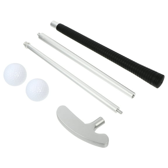 UPOUART 1 Set Three-Section Zinc Alloy Golf Putter Rod Detachable Portable Design for Effective Golf Training Practice