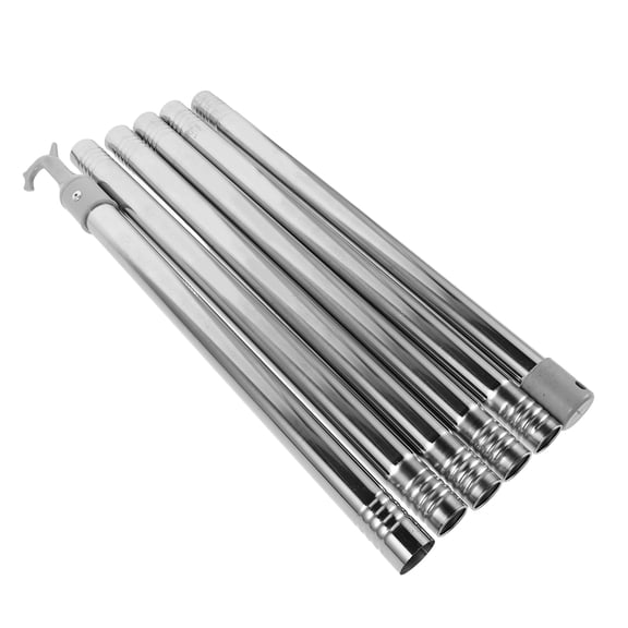 UPOUART Adjustable Gray Stainless Steel Blinds Rod for Kitchen, Bedroom, School - and Easy to Install