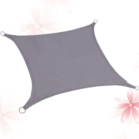 UPOUART Outdoor Grey Quadrilateral Sail Shade with Advanced Stitching and Durable Steel D-Rings