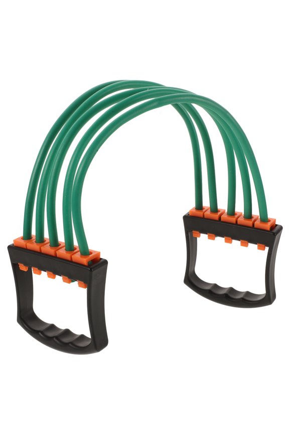 Gym Accessory Green Elastic Chest Expander Rope Durable for Daily Use Workout