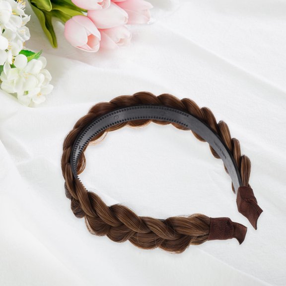 UPOUART Hair Braid Wig Headband with Teeth Design Fashionable Look Women 1Pcs