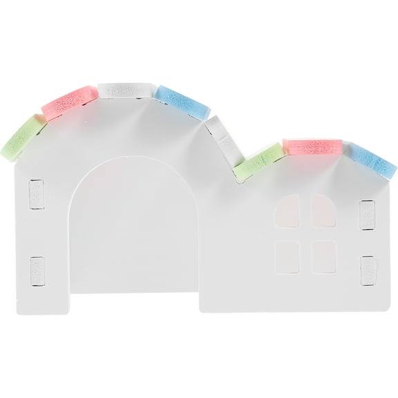 UPOUART Hamsters Hide Wooden House Hideout Decor for Small Hedgehog 1 Set