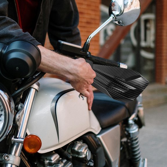 UPOUART Handguard Reinforcement Motorcycle Handguards for Black Plastic Protection from Debris 1 Pair