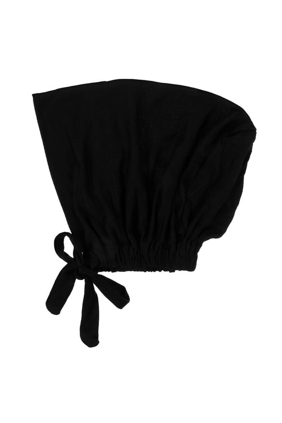 Black Muslim Hijab Undercap Breathable Soft Fabric Adjustable Inner Scarf