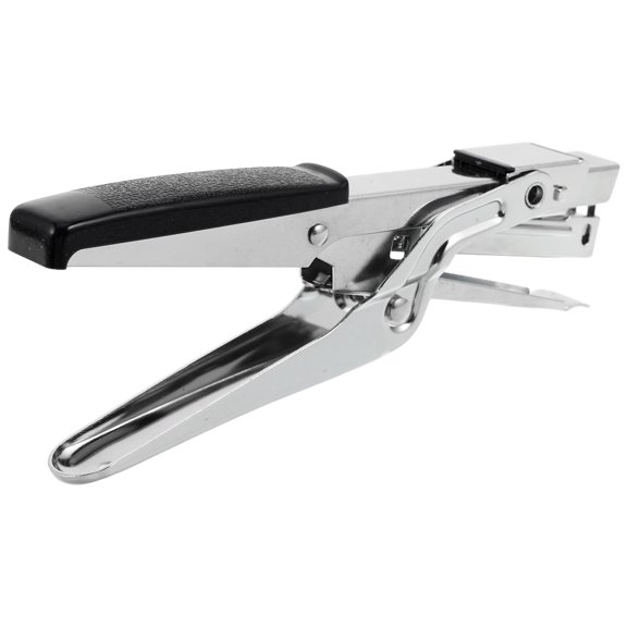 UPOUART Heavy Duty Plier Stapler for Office Use Black Compact Easy Squeeze Stapler