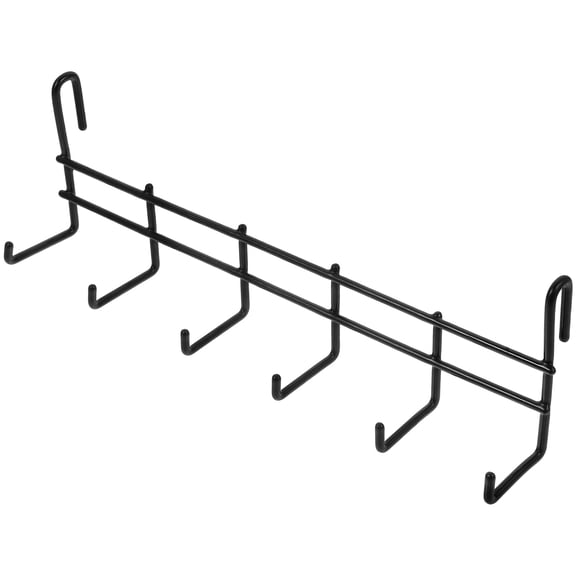 UPOUART Heavy Duty Wall Mount Hooks Organizer Metal Garage Storage Hooks for Tools Black