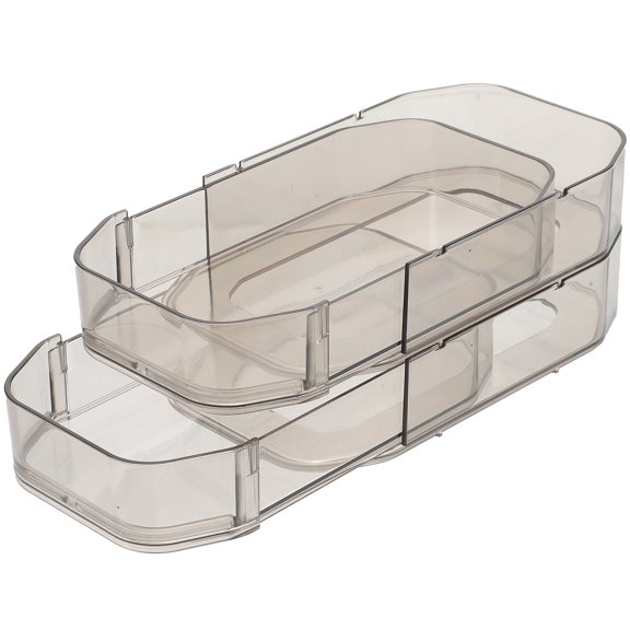 UPOUART Stackable Double-Layer Drawer Storage Box, Desktop Organizer for Office, Home, Makeup, Supplies, Space Saving