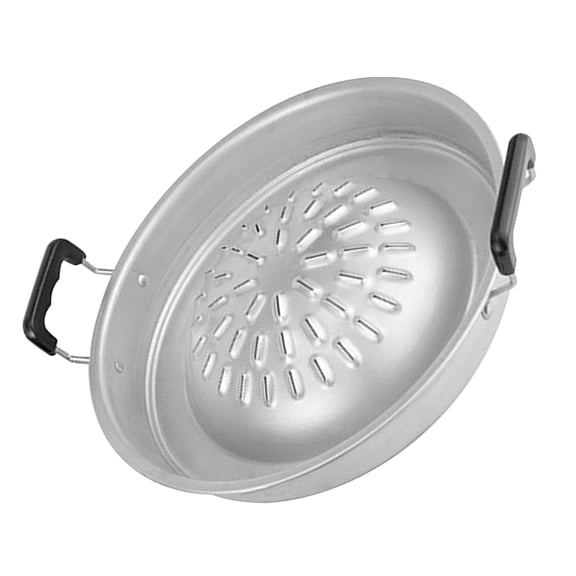 UPOUART Household Barbecue Pan Grilling Tray Silver Aluminum for Women 1Set