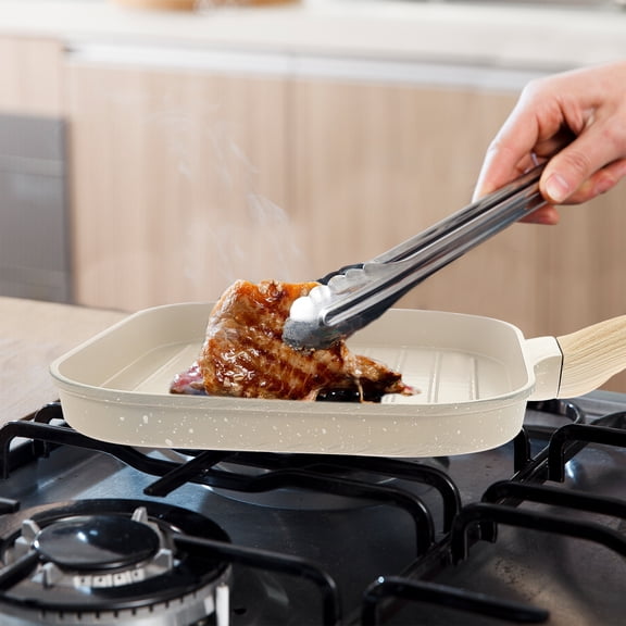 UPOUART Nonstick Frying Pan with Comfortable Ergonomic Handle, Perfect for Eggs, Steak, and Daily Cooking, 1-Piece Set