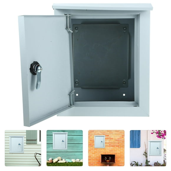 UPOUART Metal Electrical Breaker Box Outdoor Weatherproof Junction Box Light Grey