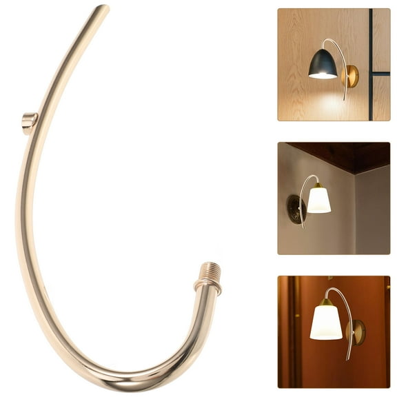 UPOUART Lamp Rod For Simple Home Decoration Iron Golden 1Pack