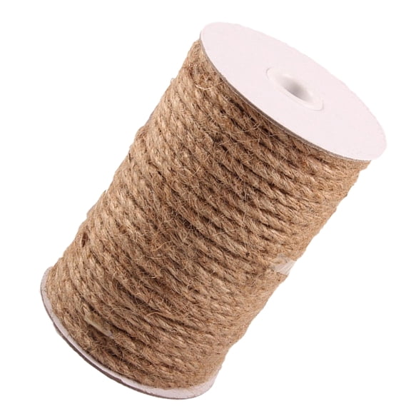 UPOUART Light Brown Braided Jute Rope for Crafts and Gardening Projects Made from Natural Jute Twine 100 Feet
