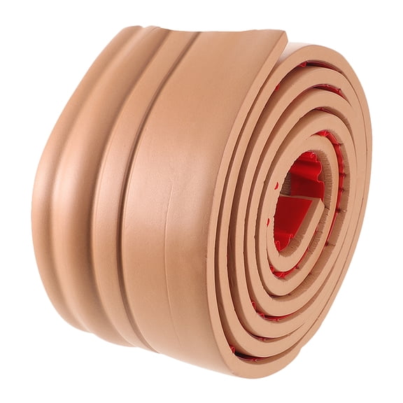 UPOUART Light Brown Peel and Stick Wall Corner Trim NBR SelfAdhesive Baseboard for Furniture Use 1 Roll