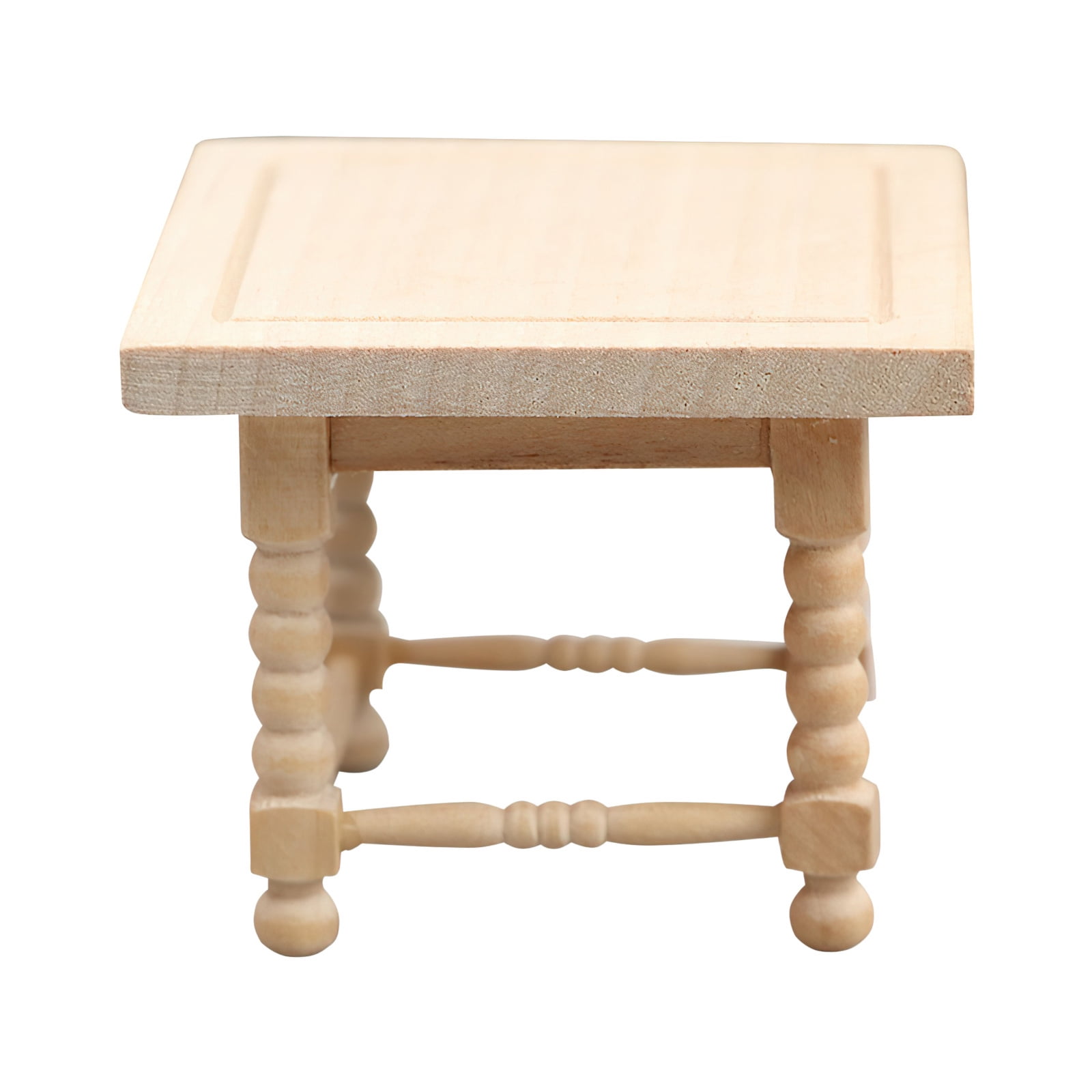 UPOUART Light Yellow Mini Tea Table for Dollhouse Decor, Miniature ...