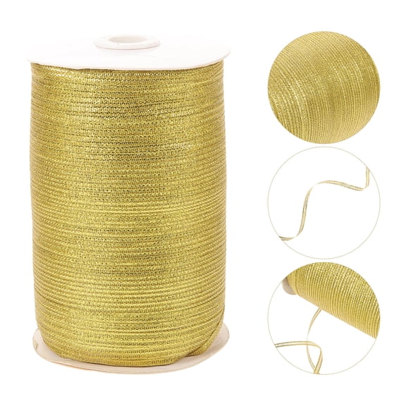 UPOUART Portable Golden Crafted Ribbon for Scrapbooking and Decorative Uses