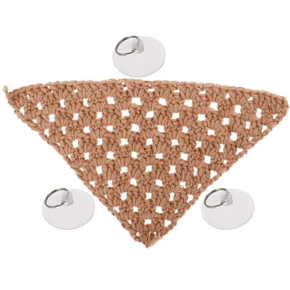 UPOUART Reptile Cage Hammock Brown Cotton Rope Swing Bed with Easy Install Suckers