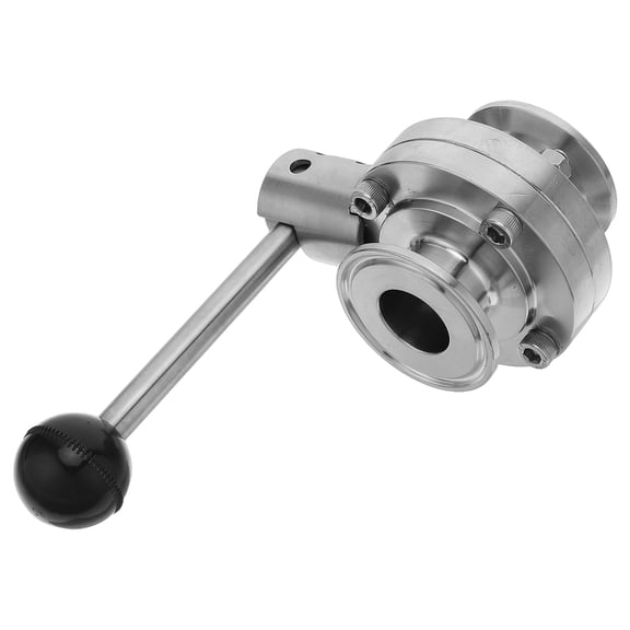 UPOUART Manual Lever Handle Butterfly Valve for Beer Sampling and Industrial Water Systems