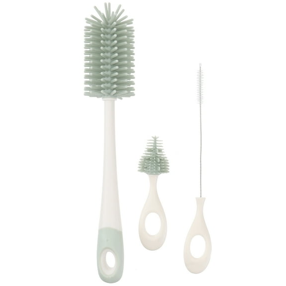 UPOUART Milk Bottle Brush Set with Silicone Scrubber Suitable for Ppsu PP Stainless Steel Materials