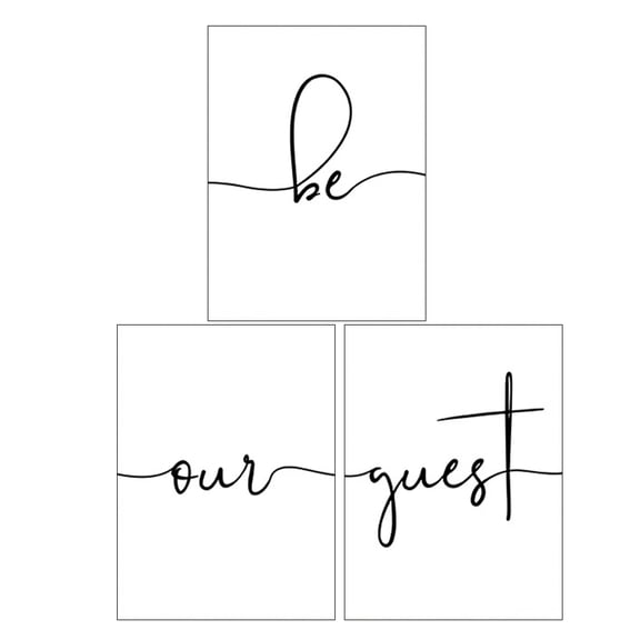 UPOUART Minimalist Wall Art 3Pcs Multi Canvas Pictures for Homeowners and Guest Room Decor