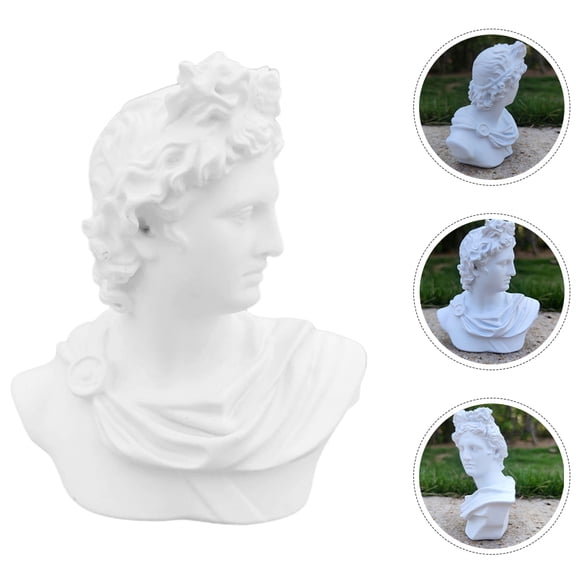 UPOUART Modern Greek Statue White Resin Design for Porch Decorative 1Pcs