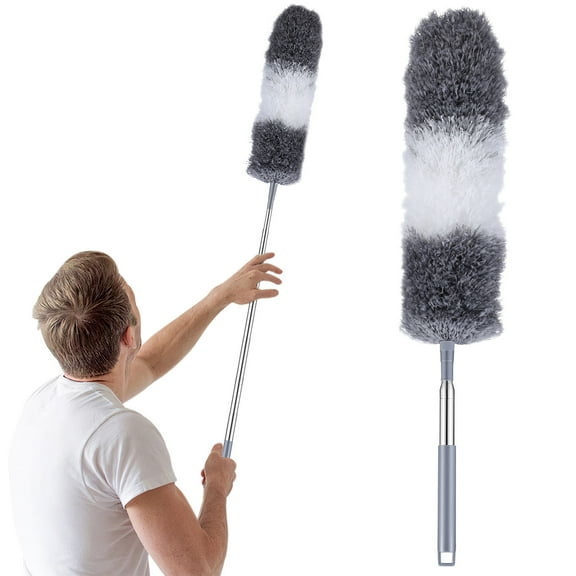 UPOUART Multi Color Microfiber Duster With Extension Pole Flexible High Ceiling Dust Cleaner For Cleaning 60 Inches