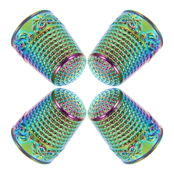 UPOUART Multi Pack Copper Sewing Thimbles for DIY Projects AntiSlip Design Durable Finger Protectors 4pcs