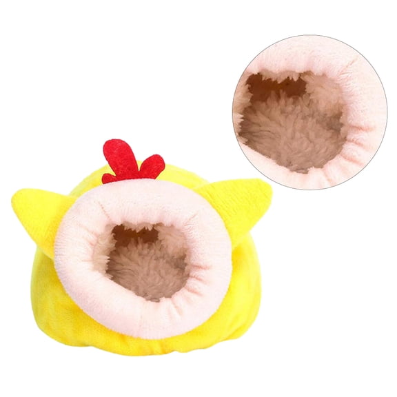 UPOUART MultiPurpose Chicken Shape Pet Warm Bed for Hamster and Hedgehog Easy to Wash Cloth Material Size S