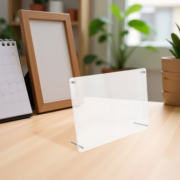 UPOUART Multifunction Acrylic Cd Display Frame Stand for Desktop Album and Photo Storage