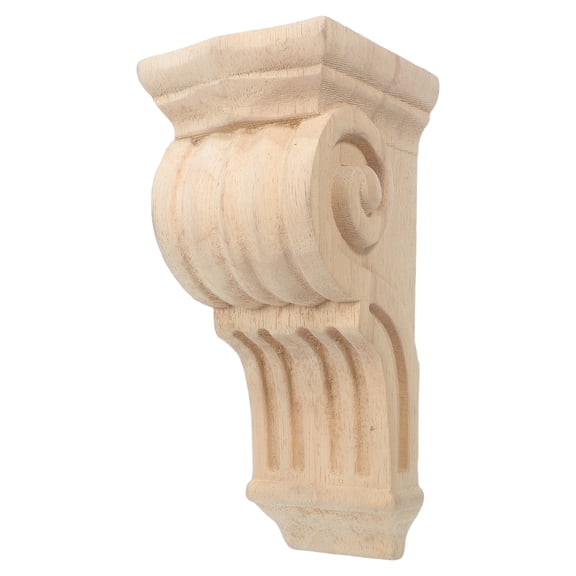 UPOUART Natural Wood Corbels in Khaki, Multi-Functional Decorative Brackets for Home and Furniture