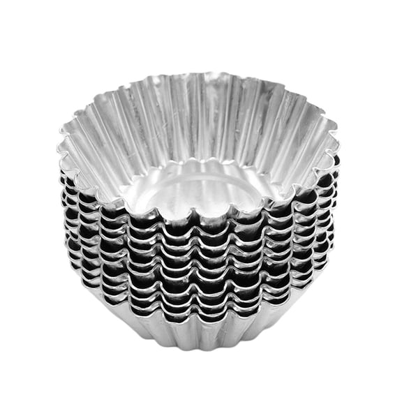 UPOUART Non Stick Baking Molds 40Pcs Egg Tarts Mould Tinplate Quick Heat Conductivity Baking