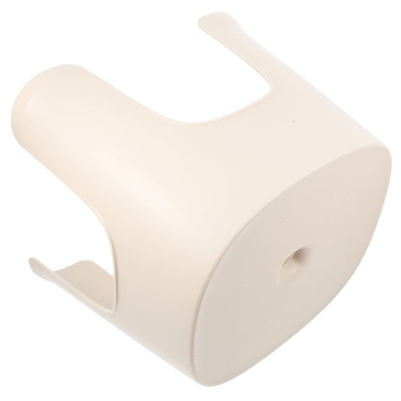 UPOUART Nonslip Beige PVC Foot Stool for Home Use Safe and Stable Step Stool Compact Design 18.5x15.5x10.5