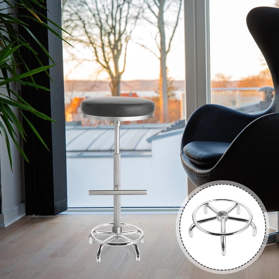 UPOUART Office Chair Wheels Replacement 1Pcs in Silver Aluminium Alloy 13.8x13.8in Round for General Users