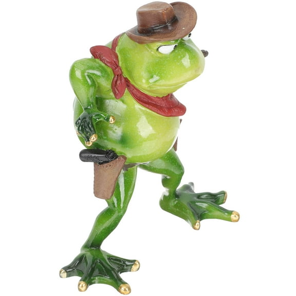 UPOUART Outdoor Resin Frog Sculpture for Garden Lawn Porch and Indoor Home Decoration