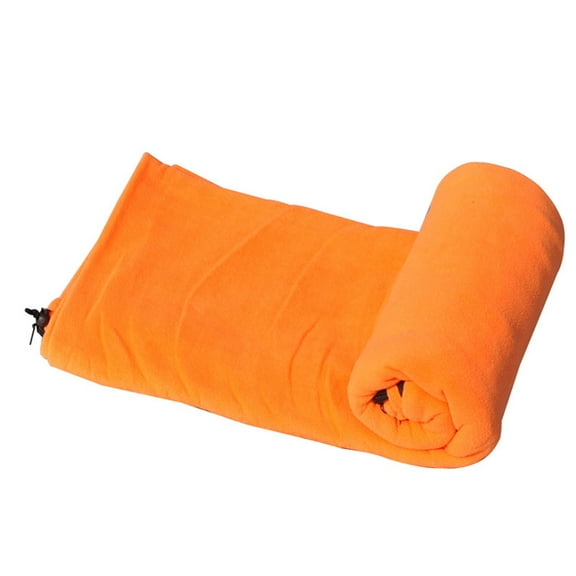 UPOUART Outdoor Sleeping Bag Orange Comfortable Fleece with Adjustable Opening and Easy Carry Storage
