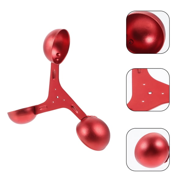 UPOUART Lightweight Aluminium Wind Speed or with Three Cup Anemometer for Outdoor Monitoring