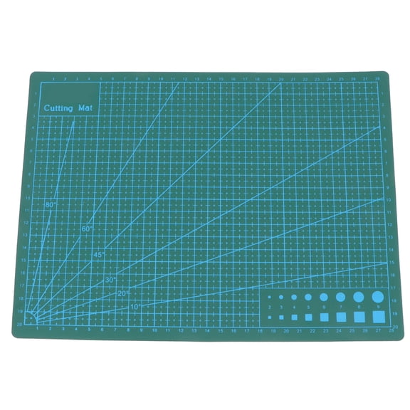 UPOUART Paper Cutting Mat with Scale Design Self Healing Non Slip Durable Green Surface