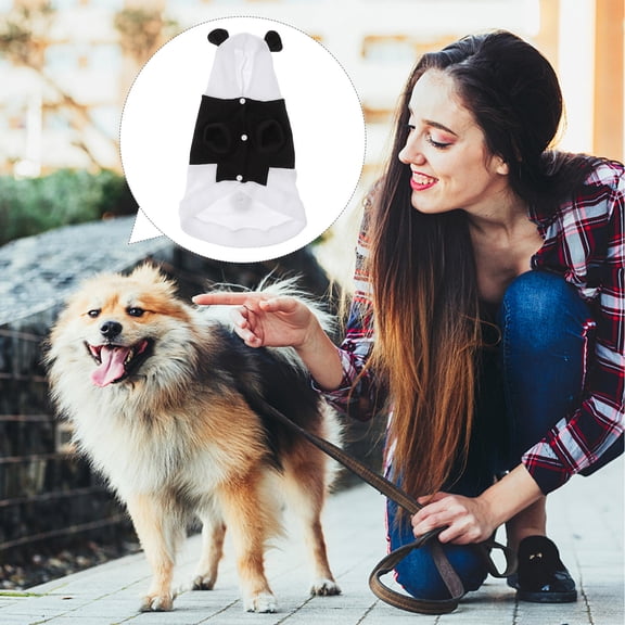 UPOUART Pet Clothes Dog Panda Costume Easy to Wear for Outdoor Activities and Walking